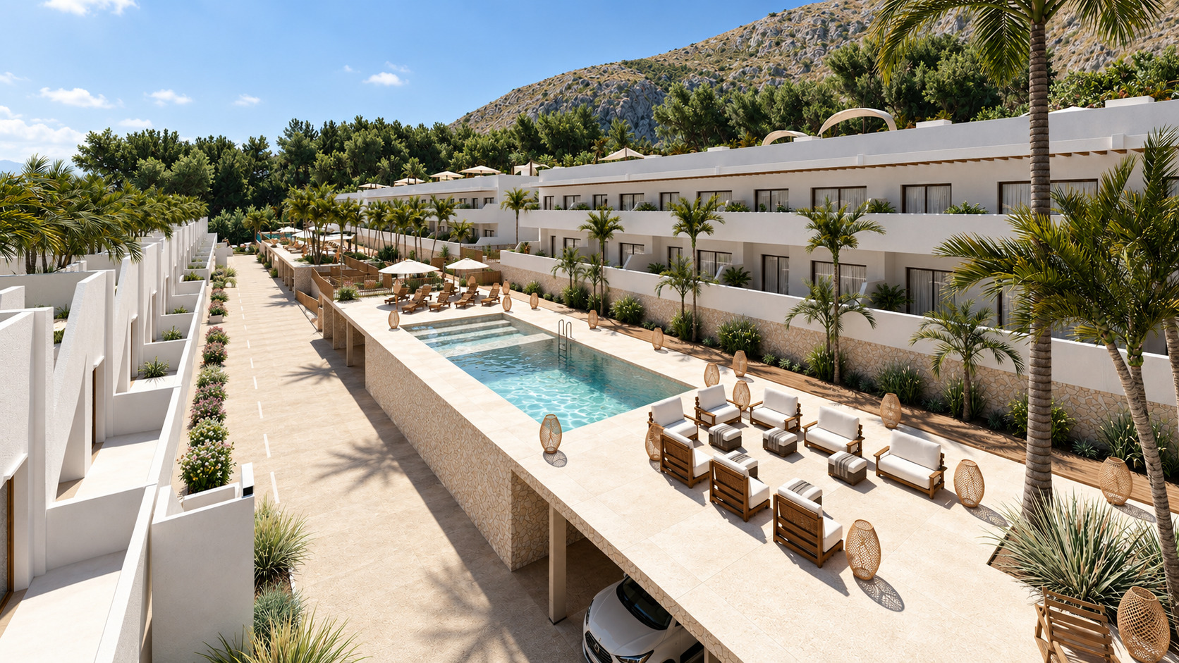 New-build bungalows in Pulpí with sea views