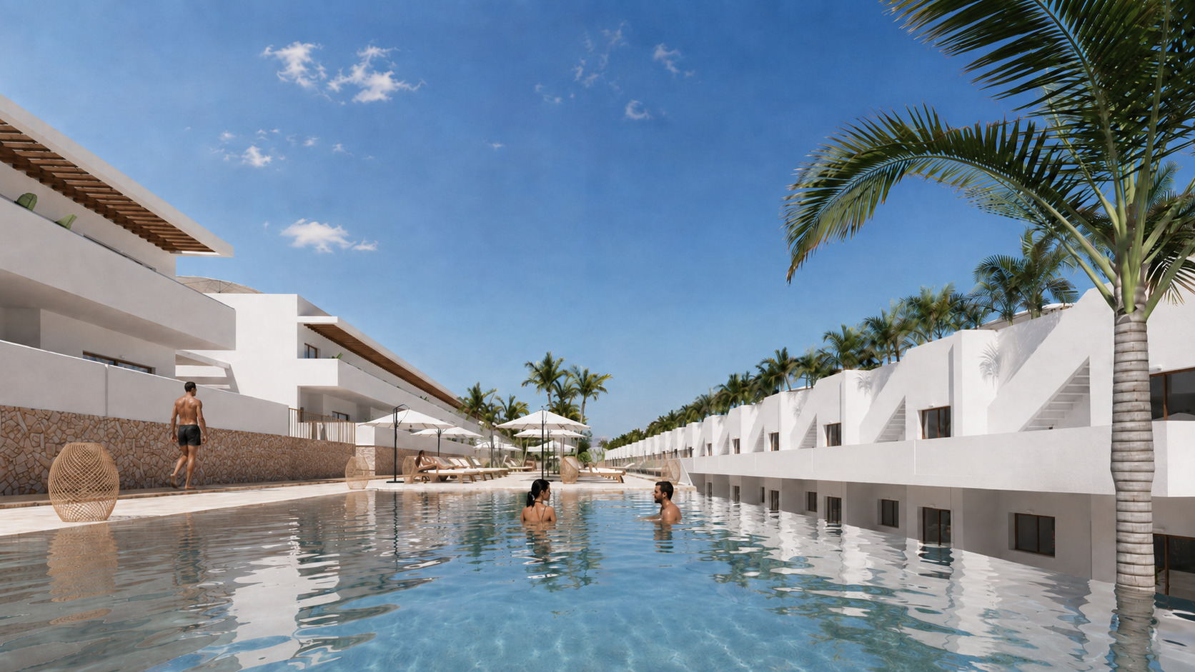 New-build bungalows in Pulpí with sea views
