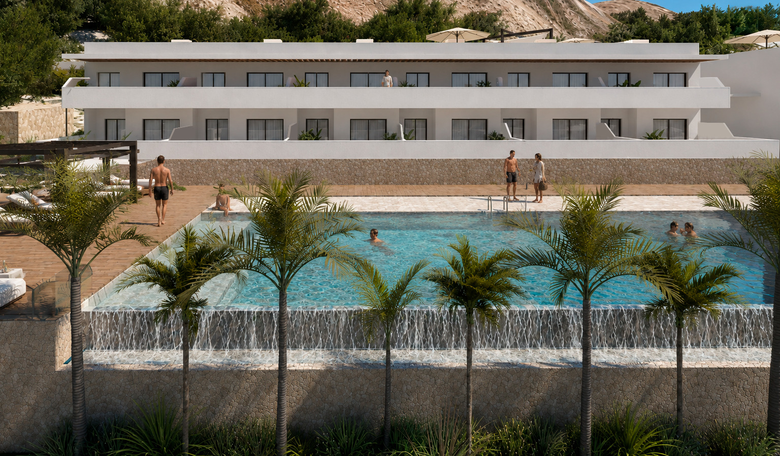 New-build bungalows in Pulpí with sea views