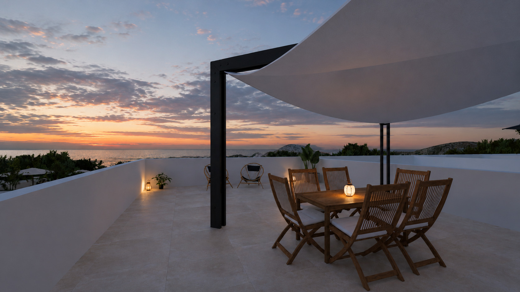 New-build bungalows in Pulpí with sea views