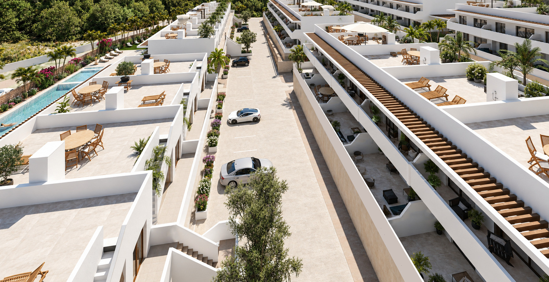 New-build bungalows in Pulpí with sea views