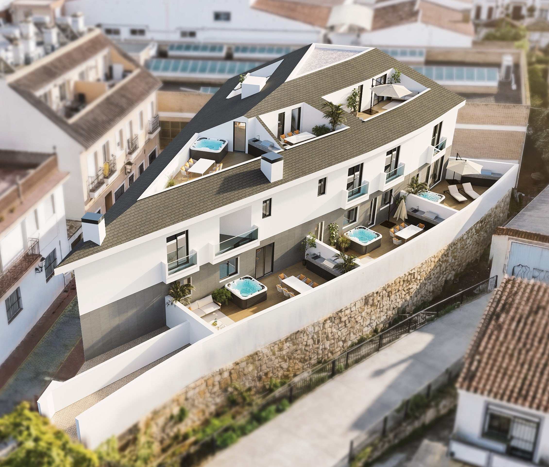 Bungalows in Fuengirola near the beach, ready in 2027